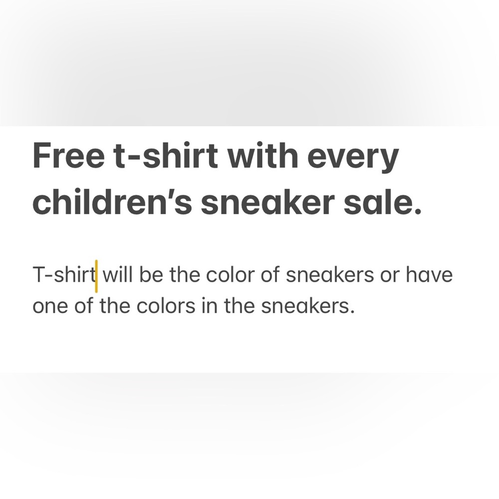 Free T-shirt